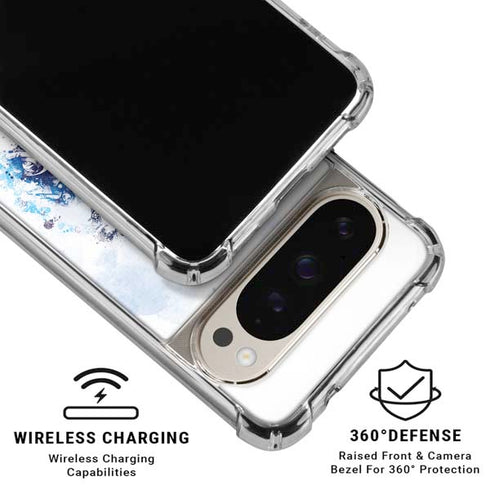 Marvel Avengers Blue Logo Google Pixel 9/9 Pro Clear Case